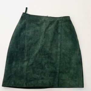 Vintage Brandon Thomas‎ Suede Pencil Skirt Size 5/6 Petite
